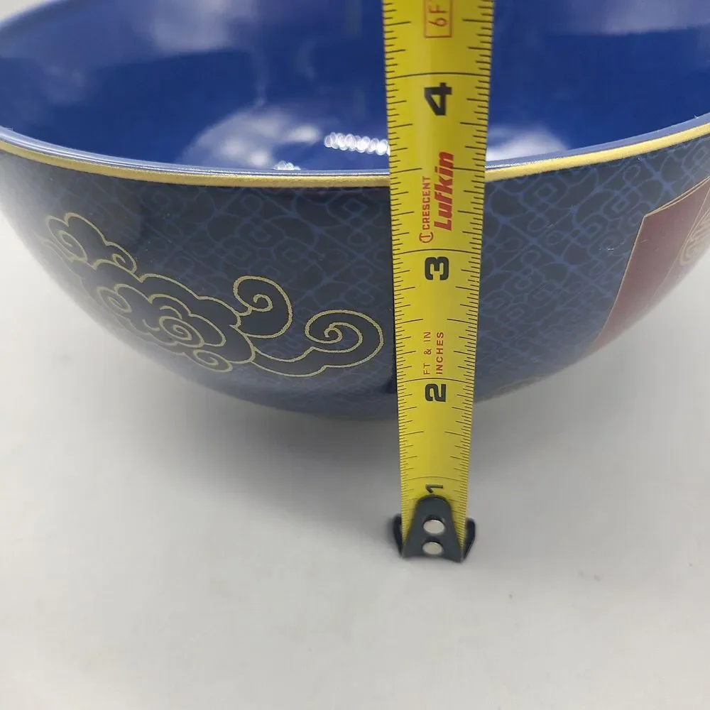 Williams Sonoma Lunar Noodle Serving Bowl Phoenix 7.25” Blue Dragons Sakura NEW